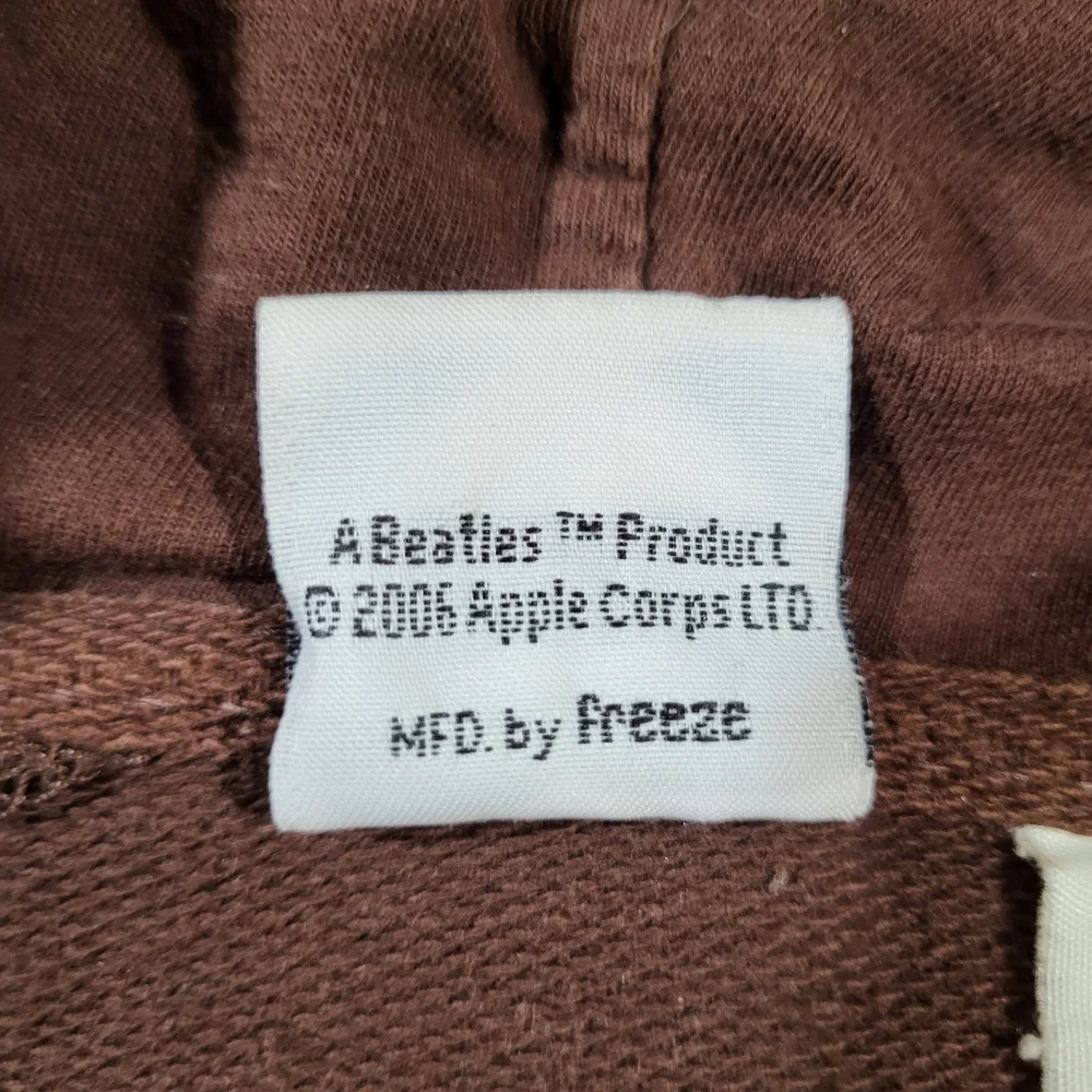 Vintage The Beatles 2006 Apple Corps Ltd Brown Graphic Hoodie - Picture 8 of 16